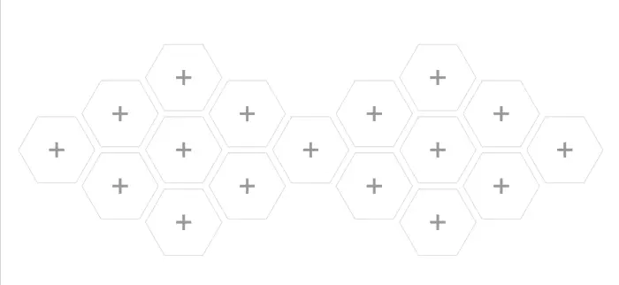 Honeycomb collage layout preview